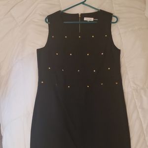 Calvin Klein cotton sateen sheath